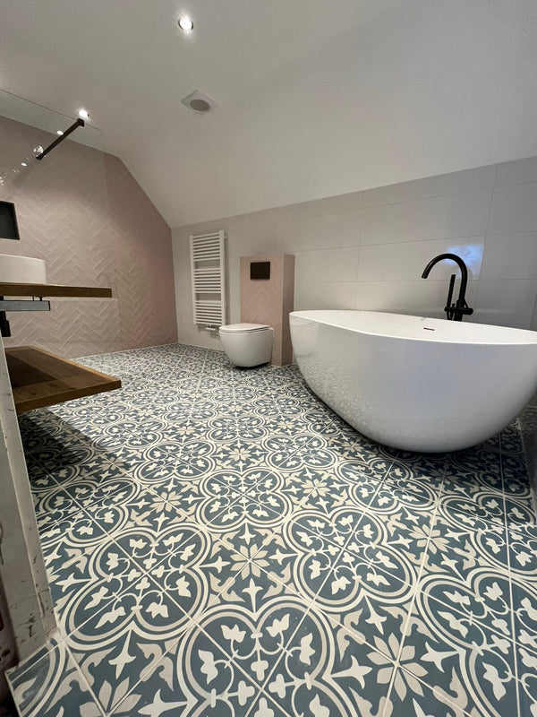Luxury Bathroom with Pattern Tiles